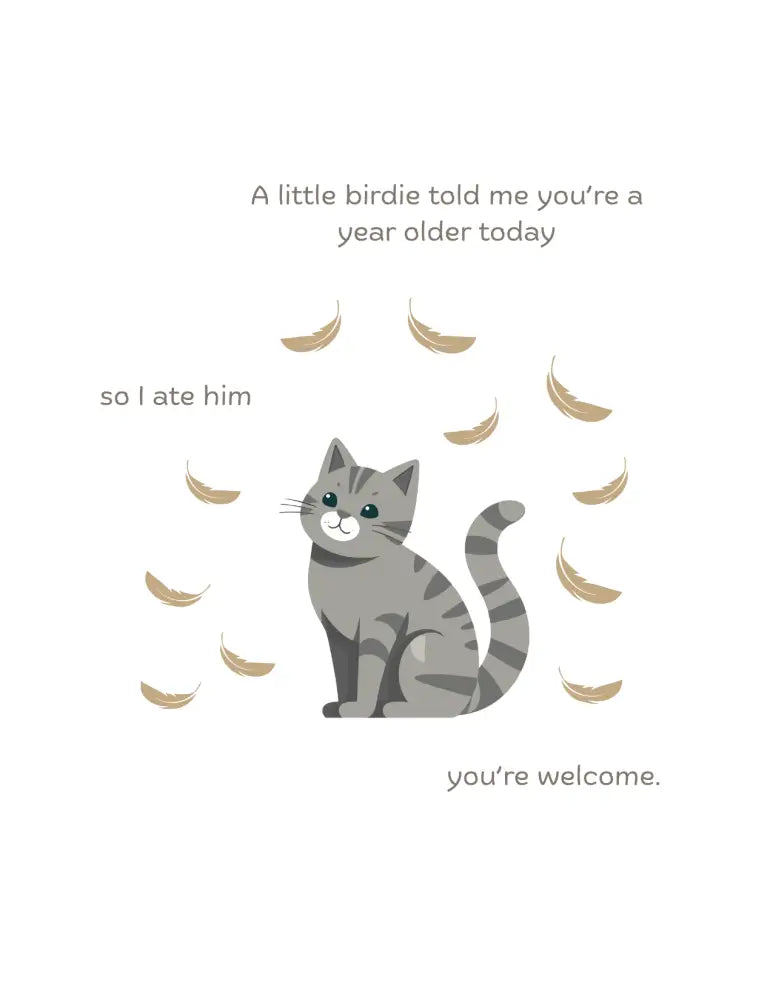 A little birdy told me... Birthday Card