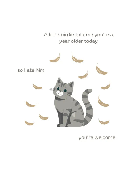 A little birdy told me... Birthday Card