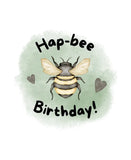 Hap-bee Birthday - Greeting Card