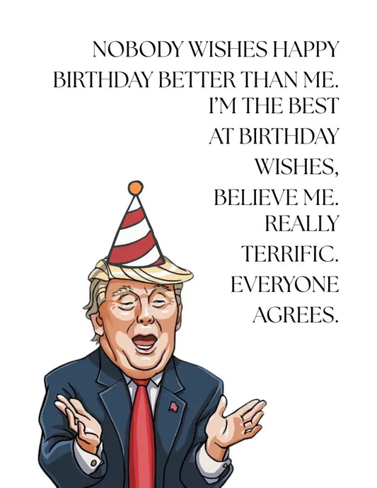 Trump Birthday Card